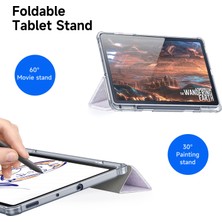 Digital Computer Home Samsung Galaxy Tab S6 LITE(2024)/(2022)/(2020)KILIF Otomatik Uyandırma/uyku Tpu+Pc+Deri Şeffaf Tablet Kılıfı- (Yurt Dışından)