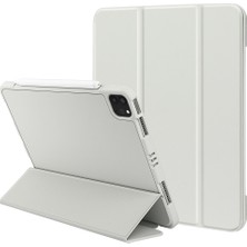 Digital Computer Home Üç Katlı Yumuşak Silikon + Tpu Stand Akıllı Otomatik Uyku/uyandırma Kapağı, iPad Pro 11(2022)/(2021)/(2020)/(2018)  Kalem Tutuculu- (Yurt Dışından)