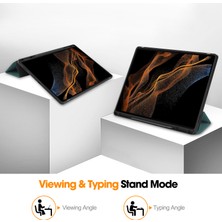 Digital Computer Home Samsung Galaxy Tab S10 Ultra Standlı Kılıf Şok Emici Deri Tablet Kılıfı Kalem Yuvalı-Imsı  (Yurt Dışından)