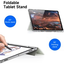 Digital Computer Home Samsung Galaxy Tab S10 Plus Kılıf Otomatik Uyandırma/uyku Tpu+Pc+Deri Şeffaf Tablet Kılıfı-Açık  (Yurt Dışından)