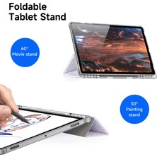 Digital Computer Home Samsung Galaxy Tab S10 Plus Kılıf Otomatik Uyandırma/uyku Tpu+Pc+Deri Şeffaf Tablet Kılıfı- (Yurt Dışından)