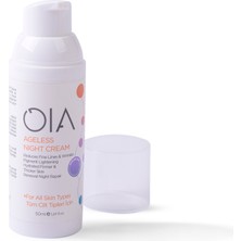 OIA Ageless Night Cream 50 ml | Anti Aging - Yaşlanma Karşıtı |  X50 kompleks bileşenleri