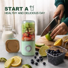 Mirror32 500 ml Taşınabilir Blender 6 Kesici Mini Sıkacağı USB Elektrikli Blender Meyve Sıkacağı Meyve ve Sebze Sıkacağı Makinesi-C (Yurt Dışından)