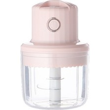 Mirror32 Elektrikli Sarımsak Çırpıcı Kablosuz Pişirme Makinesi Sarımsak Çektirme Ev Sarımsak Biber Blender 250 ml Pembe (Yurt Dışından)