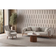 Edsy Home Riva 3+3+1 Koltuk Takımı Krem