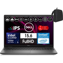 Dell Latitude 3550 Intel Core Ultra 5 125U 48GB Ddr5 4tb SSD  15.6" Fhd IPS Freedos Taşınabilir Bilgisayar WXCTO3550125_VP15+ZETTAÇANTA