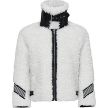 Derimod Meribel Kadın Beyaz Peluş Deri Ceket 24WGD5205FF