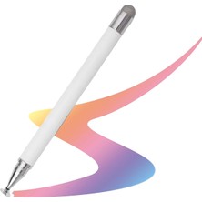 Microcase Universal Telefon Tablet Için 2in1 Disk Uçlu Stylus Dokunmatik Çizim KALEMI-AL4764