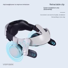 Konsol İstasyonu Meta Quest 2 Kafa Bandı Kulaklıklı Headstrap Oculus Kafa Bandı