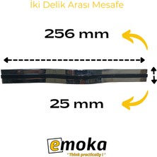 Marca Piano Black Detaylı Krom Kulp 227 P02 - 256 mm