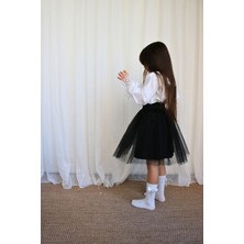 Parla Kids Kız Çocuk Tüllü Tütü Etek 23 Nisan 29 Ekim 10 Kasım Gösteri Kıyafeti Kostüm