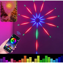 Gaman Kumandalı Gökkuşağı Işıkları LED Şerit Rgb Akıllı Dans Işıkları Müzik Parti Ritmi Renkli Işıklar