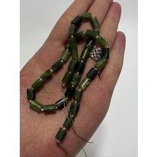 Hasyılmaz Silindir Faset Kesim Yeşim Taşı Dizisi 6 x 9MM