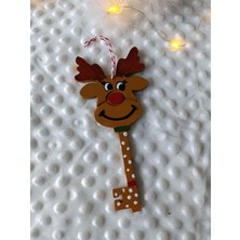 Geyik Anahtar Tılsım Noel Süslemeleri Noel Ağacı Asma Geyik Aksesuarları