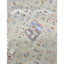 Kağıt Gemi Sanrio Karakteri Cinnamoroll 25 Yaprak Pet Sticker Set Sarı