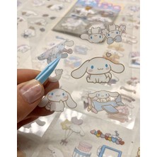 Kağıt Gemi Sanrio Karakteri Cinnamoroll 25 Yaprak Pet Sticker Set Sarı