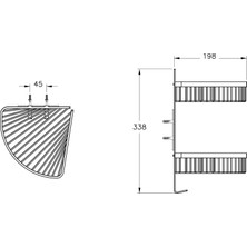 VitrA Base 400 A4416036 İkili Süngerlik, Mat Siyah