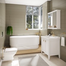 Artema Juno A4239823 Küvet Bataryası, Yerden, El Duşlu, Altın