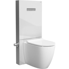 VitrA Vitrus 770-1770-01 Cam Rezervuar, Duvara Tam Dayalı Klozetler için, Stop Valfli, 3/6 L, Beyaz