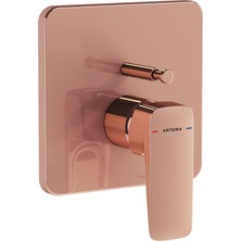 Artema Root Square Ankastre Banyo Bataryası Soft Bakır A4275229