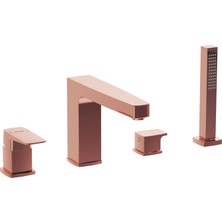 Artema Root Square A4275726 Küvet Bataryası, 4 Delikli, Bakır