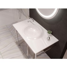 VitrA İstanbul A42304 Lavabo Bataryası, 2 Delikli Lavabolar için, Krom