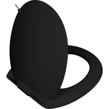 VitrA İstanbul 166-070-009 İnce Klozet Kapağı, Siyah