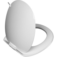 VitrA İstanbul 166-003-109 İnce Klozet Kapağı, Yavaş Kapanır, Kolay Çıkabilir, Beyaz