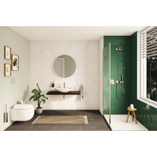 VitrA Origin A4489634 Tekli Diş Fırçalığı, Yerden, Fırçalı Nikel