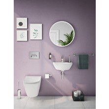 VitrA Origin A44896 Tekli Diş Fırçalığı, Yerden, Krom