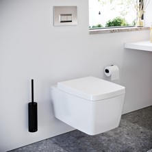 VitrA Origin A4489436 Tuvalet Fırçalığı, Duvardan, Mat Siyah