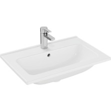 VitrA Mia 7461L003-0002 Etajerli Lavabo, 60 cm, Beyaz