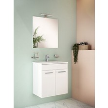 VitrA Mia 7461L003-0002 Etajerli Lavabo, 60 cm, Beyaz