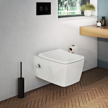 VitrA Origin A4489336 Tuvalet Fırçalığı, Yerden, Mat Siyah