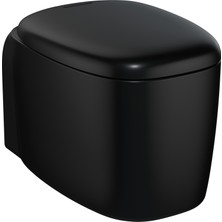 VitrA Plural 7830B483-0090 Rim-ex Asma Klozet, 55 cm, Mat Siyah