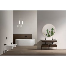 VitrA Suit A4283239 Ankastre El Duşu Çıkışı, Parlak Siyah