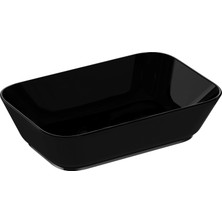VitrA Geo 7425B070-0016  Dikdörtgen Çanak Lavabo, 60 cm, Siyah