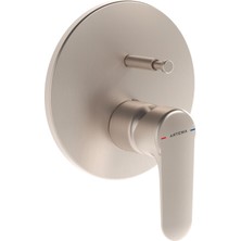 Artema Root Round A4272734 Ankastre Banyo Bataryası, Sıva Üstü, Fırçalı Nikel
