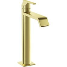 Artema VitrA Suit A4281474 Yüksek Lavabo Bataryası, Soft Altın (Parlak)