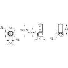 Artema A41455 Ankastre Stop Valf Mix, Sıva Altı Grubu
