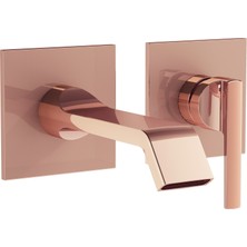 VitrA Suit A4278229 Sıva Üstü Ankastre Lavabo Bataryası, Soft Bakır