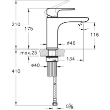 Artema Root Round A4270674 Yüksek Lavabo Bataryası, Soft Altın