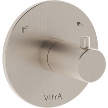 VitrA Origin A4285734 Ankastre 2 Yollu Yönlendirici, Fırçalı Nikel
