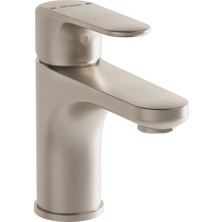 Artema Root Round A4270534 Lavabo Bataryası, Fırçalı Nikel