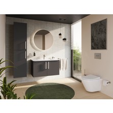 Artema Root Round A4270534 Lavabo Bataryası, Fırçalı Nikel