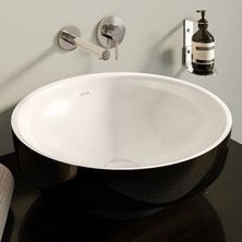 VitrA Origin A42581 Ankastre Lavabo Bataryası, İki Rozetli, Sıva Üstü, Krom