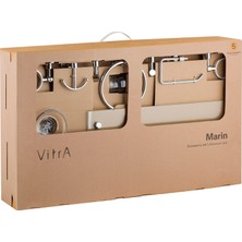 VitrA Marin A44924 Aksesuar Seti, 6 Parça, Krom