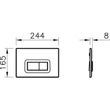 VitrA Loop R 740-0686 Kumanda Paneli, Mat Krom