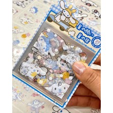 Kağıt Gemi Sanrio Karakteri Cinnamoroll 25 Yaprak Pet Sticker Set Mavi