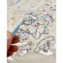 Kağıt Gemi Sanrio Karakteri Cinnamoroll 25 Yaprak Pet Sticker Set Mavi